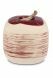 Handmade urn 'Zaria unica' with Burgundy red decoration