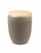 Urn for ashes 'Pearl' grey-brown with spruce wood lid