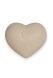 Keepsake urn for ashes 'Heart' natural ash