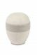 Porcelain mini urn for ashes 'Planet' cream-tortora