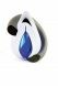 Crystal glass keepsake cremation ashes urn 'Drop'