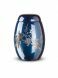 Dark blue glassfiber funeral urn 'Love birds'