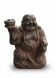 Laughing Buddha urn bronze