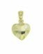 14 carat yellow gold memorial pendant 'Heart' with zirconia stones