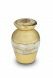 Gold coloured brass keepsake urn 'Mother of pearl'
