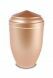 Metal cremation ash urn apricot and mother of pearl wit gold coloured strap