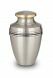 Brass funeral urn with silver strap