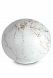 Keepsake urn of porcelain 'Sfera' - Carrara marble with gold-colored veins motif