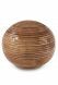 Keepsake urn of porcelain 'Sfera' - Rust brown - hand-painted
