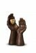 Keepsake art urn 'Heart in Hand'