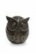 Bronze keepsake urn for ashes 'Owl'