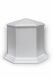 Six-angle keepsake urn porcelain