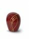 Fibreglass cremation ash keepsake urn 'Cybele' red