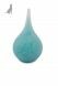Frosted teardrop shaped glass dog urn in several colours