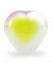 Heart shaped glass keepsake urn pastel