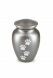 pet urn for ashes French grey with paw prints in various sizes
