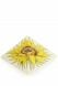 Hand painted pyramid urn 'Sunflower'
