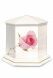 Porcelain cremation urn 'Rose'