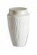 Porcelain cremation urn 'Wood' metallic beige