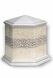 Six-angle funeral urn porcelain