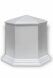 Six-angle cremation urn porcelain