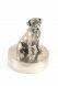 Pewter Rotweiler cremation ashes urn