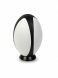 Rugby cremation urn for ashes | black and white