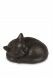 Bronze cremation ashes keepsake urn 'Sleeping cat'