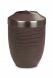 Brown cremation urn made from steel
