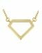 Symbol necklace 'Diamond' 14ct yellow gold