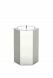 Stainless steel urn candle 'Six-angle'