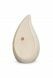 Teardrop cremation urn for ashes made of pinewood