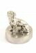 Pewter Dachshund cremation ashes urn