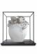 Porcelain cremation urn for ashes 'Princess Platinum'