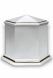Funeral urn porcelain with silver strap