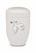 Cremation urn made from steel 'Peace dove'