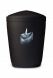 Black metal/steel funeral urn 'Candle Light'