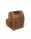 Heart shaped pet urn with paw print