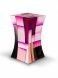 Pink glassfiber funeral urn