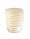 Hand made cremation urn for human ashes 'Scala' beige