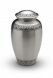 Silver coloured brass funeral urn