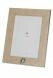 Light brown photo frame urn with small rose for cremation ashes
