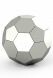 Stainless steel soccer or football urn