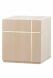Wooden Urn for Ashes 'Cube' natural lime with golden cross | SALE
