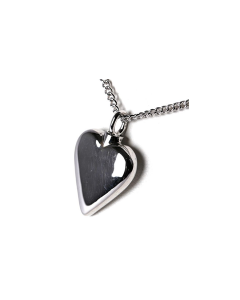 Cremation Pendant for Ashes 'Heart' 925 silver