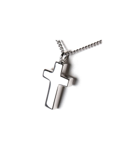 Cremation Pendant for Ashes 'Cross' 925 silver
