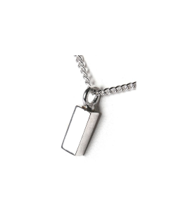 Cremation Pendant for Ashes 'Bar' 925 silver