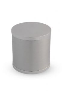 Aluminium keepsake urn for ashes cylinder