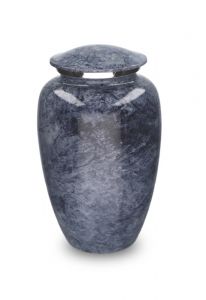 Cremation urn for ashes 'Elegance' purple nature stone look