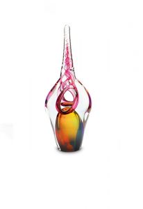 Crystal glass ornament keepsake urn 'Unicorn'
